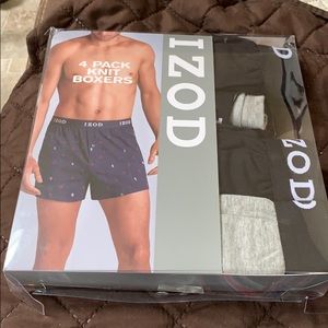 IZOD 4pk knit boxers